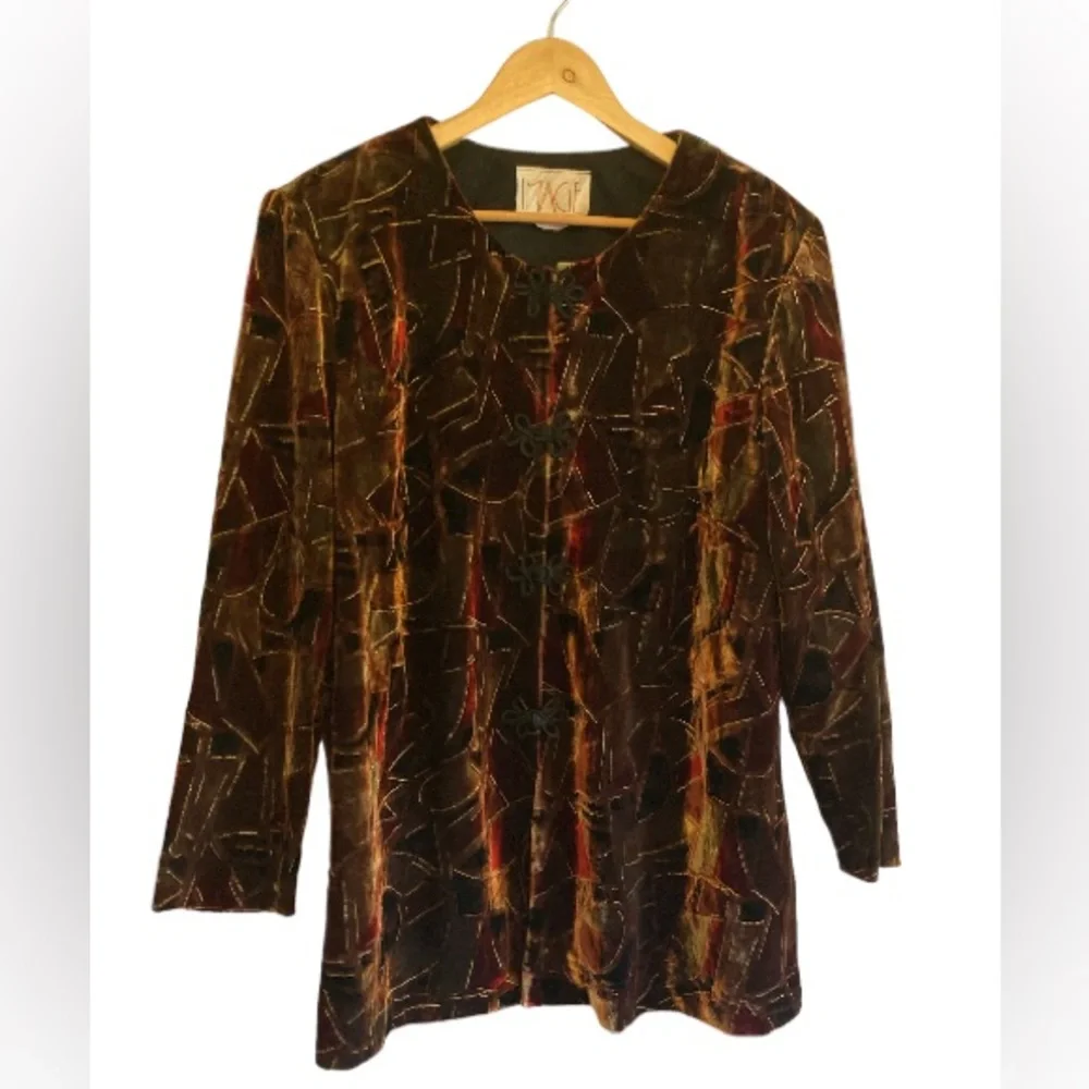 🌟 VTG Velvet Image Mod-Chic Jacket - Picture 8 of 9